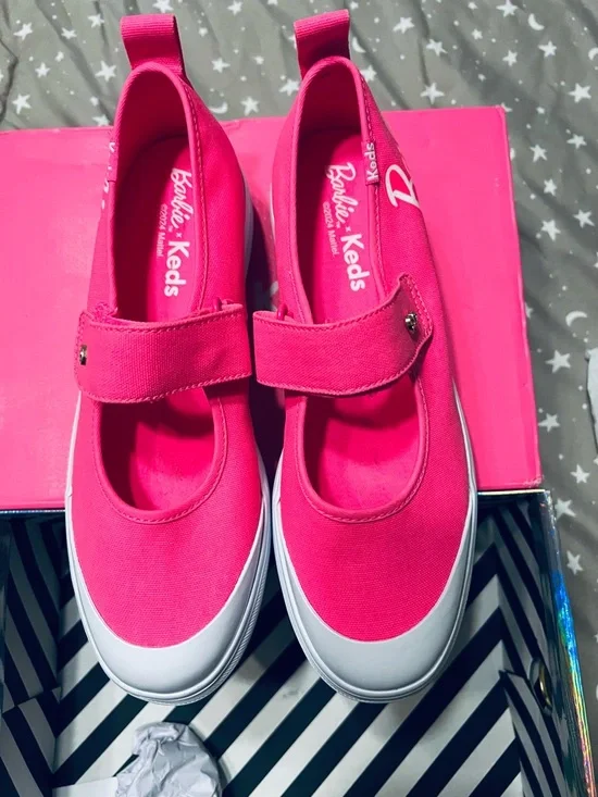 Keds x Barbie Pink Mary Jane Platform Sneakers - Picture 6 of 6